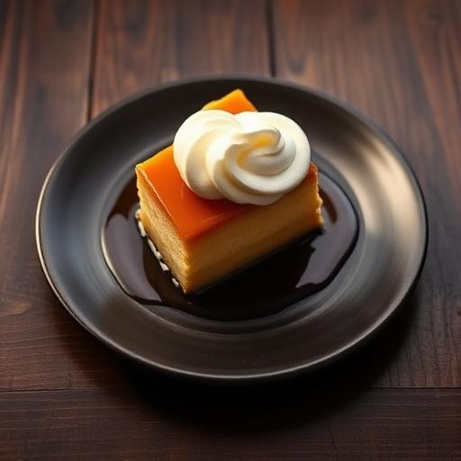 Cuña Flan Casero con nata